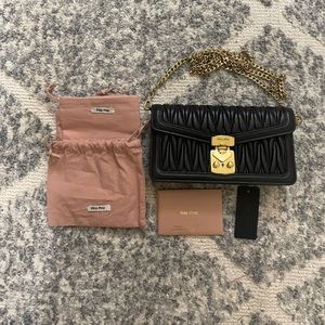 Miu Miu Maltese mini wallet bag